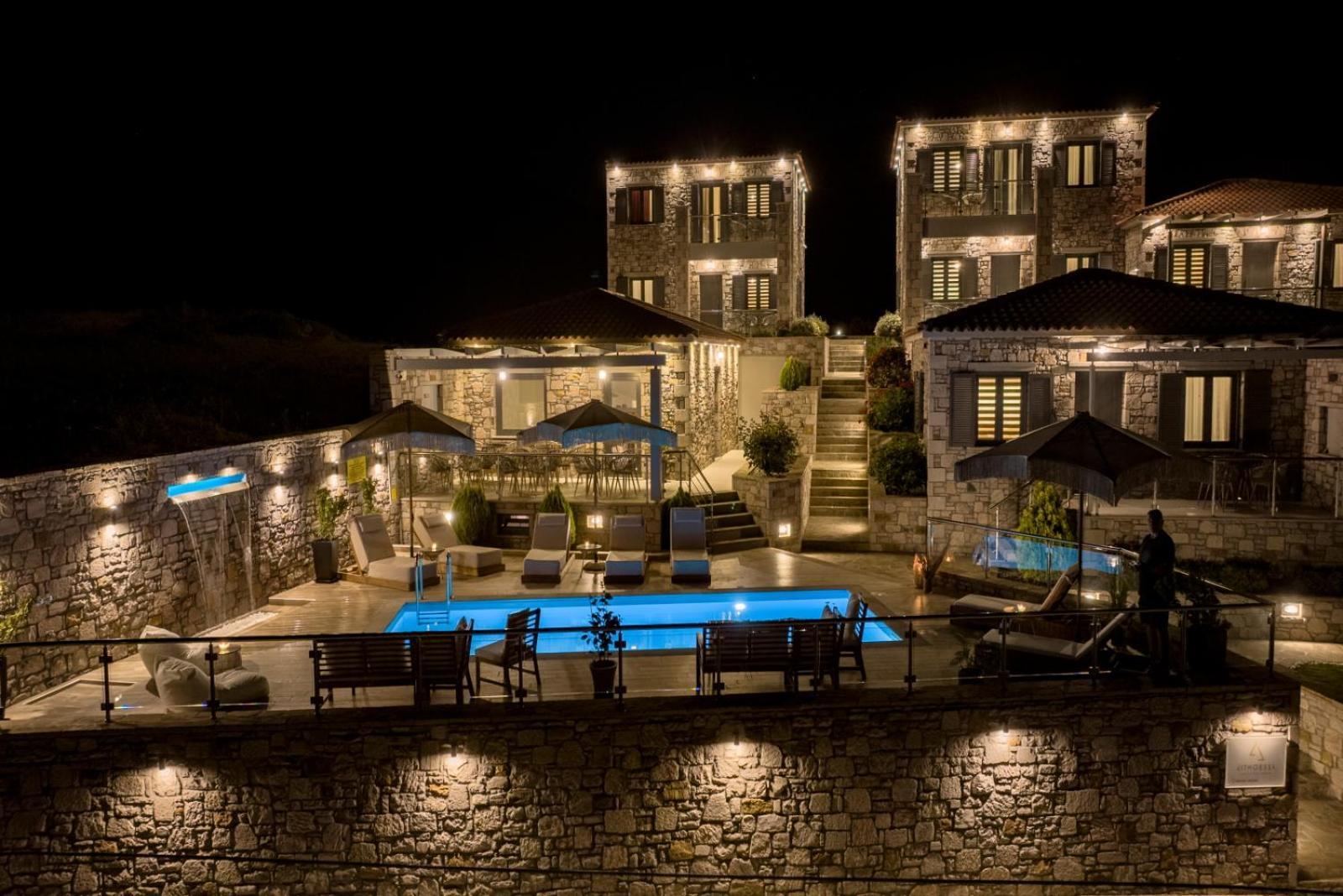 Lithoessa Luxury Apartments Agios Ioannis Kaspaka Buitenkant foto